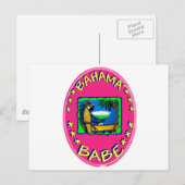 Bahama Babe Briefkaart (Voorkant / Achterkant)