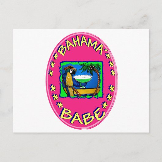 Bahama Babe Briefkaart (Voorkant)