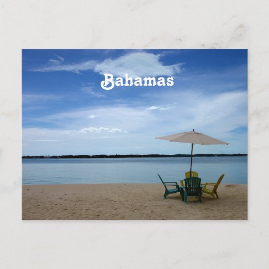 Bahama Beach Briefkaart (Voorkant)