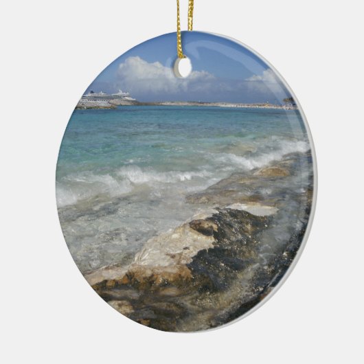 Bahama Beach Keramisch Ornament (Links)