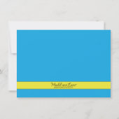 Bahama Blue 7-10 Split Bowling Birthday Party Kaart (Achterkant)