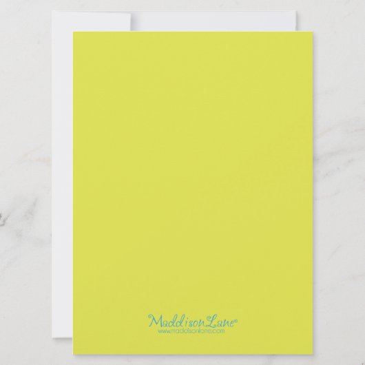 Bahama Blue Roll over Bowling Birthday Kaart (Achterkant)