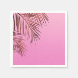 Bahama Breeze Bronzen Roze Goud Palm Roze Trouw Servet