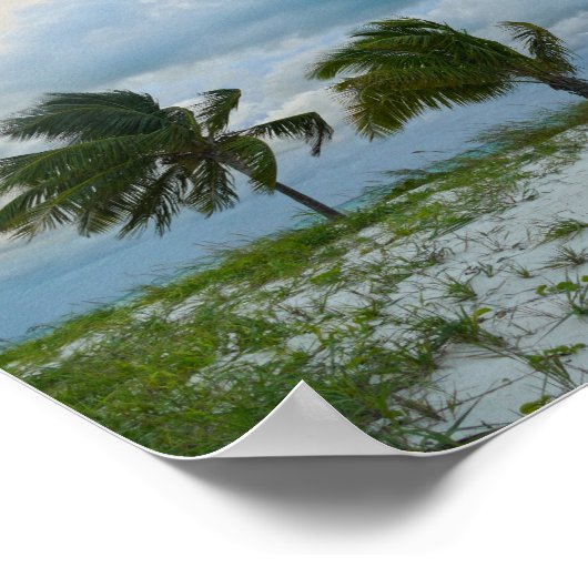 Bahama Breezes op Sunset, Treasure Cay Poster (Hoek)