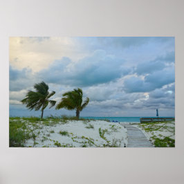 Bahama Bries bij zonsondergang, Treasure Cay Poster