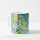 Bahama Eilanden Kaart Koffiemok (Voorkant links)