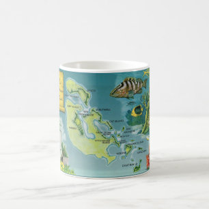Bahama Eilanden Kaart Koffiemok