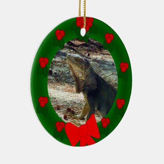 Bahama Iguana Dated Ornament (Rechts)