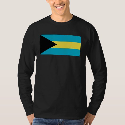 Bahama Islands Flag  1 T-shirt (Voorkant)