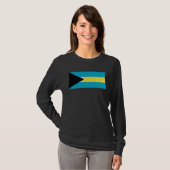 Bahama Islands Flag  1 T-shirt (Voorkant volledig)