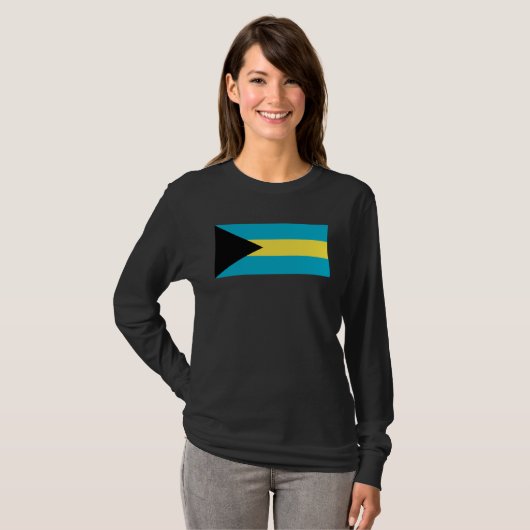 Bahama Islands Flag  1 T-shirt (Voorkant volledig)