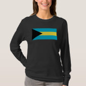 Bahama Islands Flag  1 T-shirt (Voorkant)