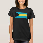 Bahama Islands Flag  1 T-shirt (Voorkant)