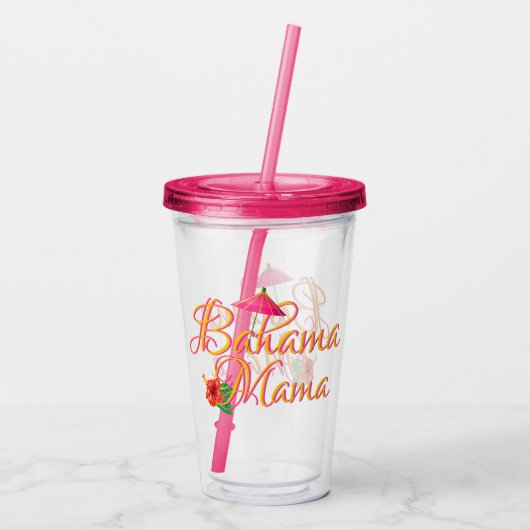 Bahama Mama Acryl Drinkbeker (Achterkant)
