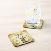 Bahama Mama Bartender Drink Recipe Drankjes Onderzetter (Rechterzijde)