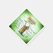 Bahama Mama Bartender Drink Recipe Servet (Hoek)