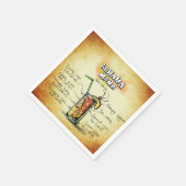 Bahama Mama Bartender Drink Recipe Servetten (Hoek)