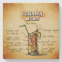 Bahama Mama Bartender Drink Recipe Stenen Onderzetter