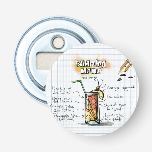 Bahama Mama Button Flesopener (Voorkant)