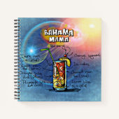 Bahama Mama Cocktail (#8 van de 12 Reeksen van de  Notitieboek (Voorkant)