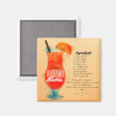 Bahama Mama Cocktail Magneet (Voorkant / Achterkant)