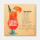 Bahama Mama Cocktail Magneet (Voorkant)