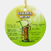 Bahama Mama Cocktail Recipe Keramisch Ornament (Voorkant)