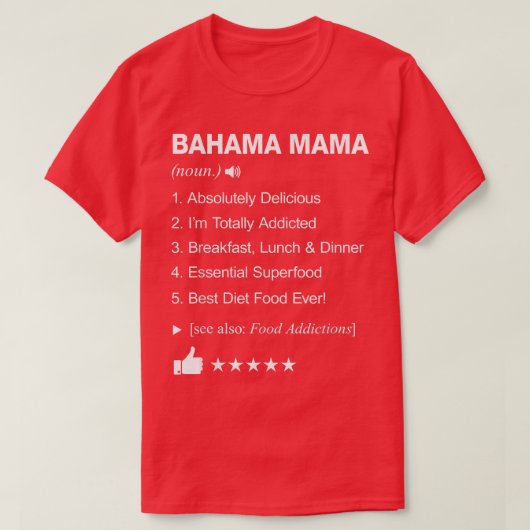 Bahama Mama Definition betekent _ Funny T-shirt (Design voorkant)