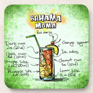 Bahama mama Drink Recipe Bier Onderzetter