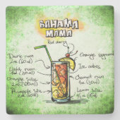 Bahama mama Drink Recipe Stenen Onderzetter (Voorkant)