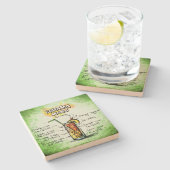 Bahama mama Drink Recipe Stenen Onderzetter (Zijkant)