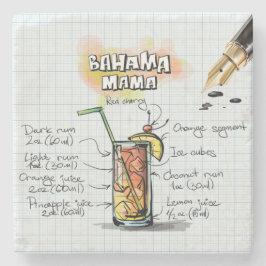 Bahama Mama Drink Stenen Onderzetter