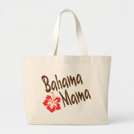 Bahama Mama is ontworpen met Hibisucus bloem Grote Tote Bag
