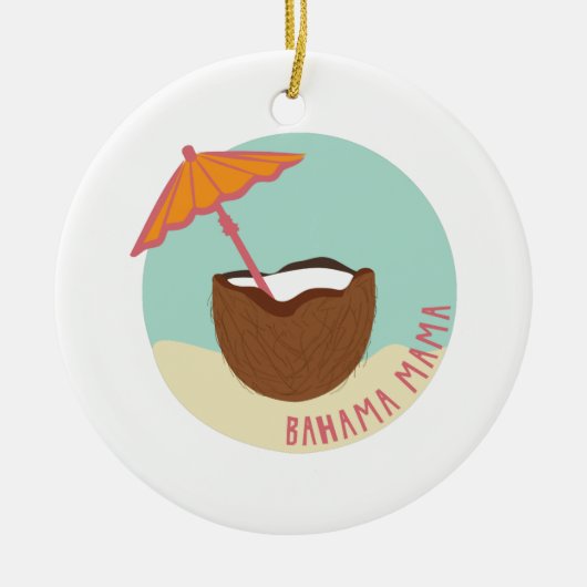 Bahama Mama Keramisch Ornament (Voorkant)