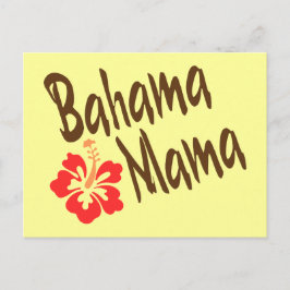 Bahama mama met hibiscus briefkaart