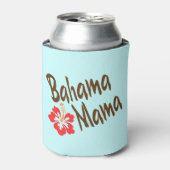 Bahama mama met hibiscus flower blikjeskoeler (Blikje Voorkant)