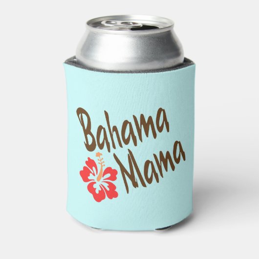 Bahama mama met hibiscus flower blikjeskoeler (Blikje Achterkant)