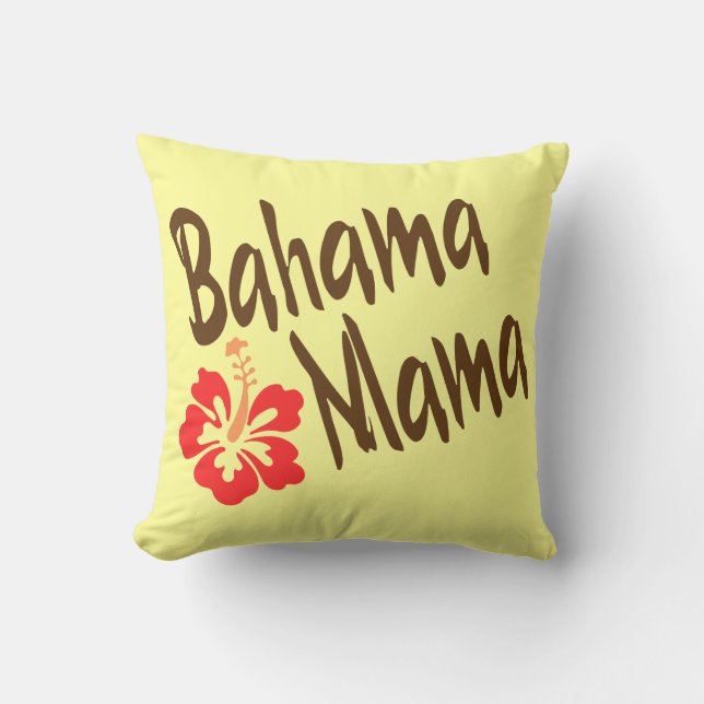 Bahama mama met hibiscus kussen (Voorkant)
