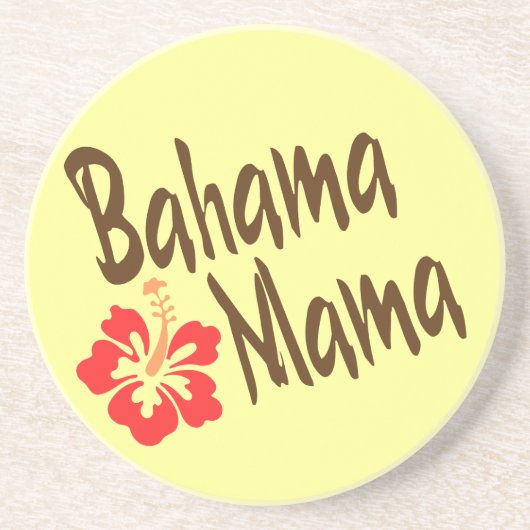 Bahama mama met hibiscus zandsteen onderzetter (Voorkant)