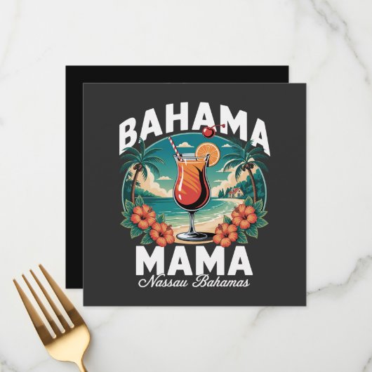 Bahama Mama Nassau Menu (Voorkant / Achterkant in situ)