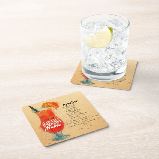 Bahama Mama Paper Onderzetter (Insitu)