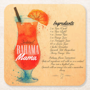 Bahama Mama Paper Onderzetter