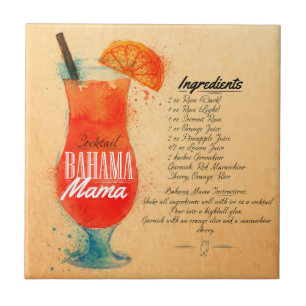 Bahama Mama Recipe Tegeltje