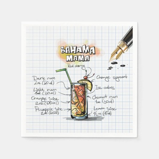 Bahama Mama Servetten (Voorkant)