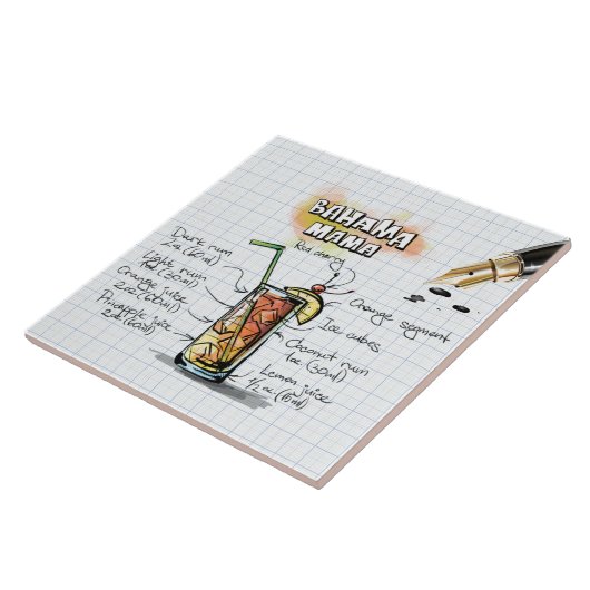 Bahama Mama Tegeltje (Zijkant)