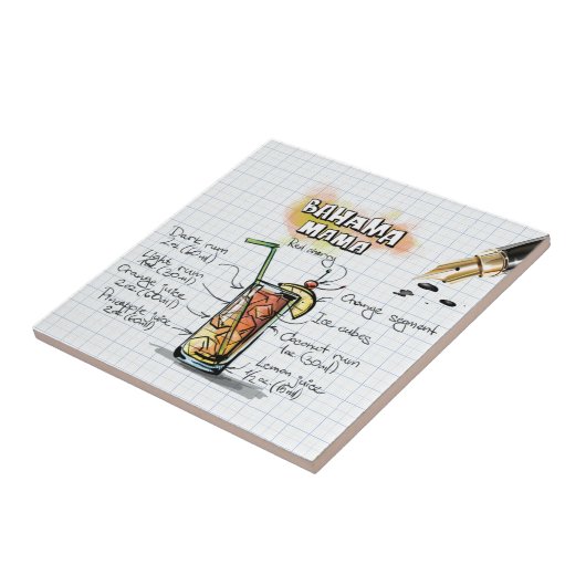 Bahama Mama Tegeltje (Zijkant)