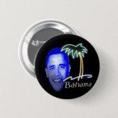 Bahama Obama Ronde Button 5,7 Cm (Voorkant /achterkant)