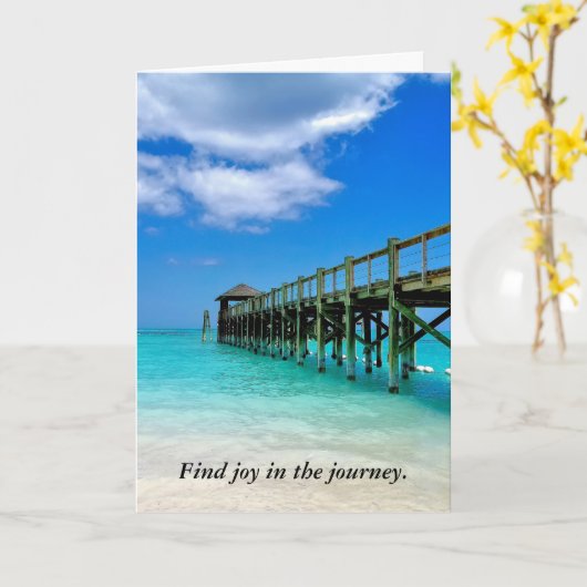 Bahama Pier Birthday Kaart (Gele Bloem)