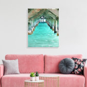Bahama Pier Canvas Afdruk (Insitu (Woonkamer))