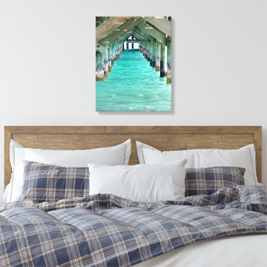 Bahama Pier Canvas Afdruk (Insitu (Slaapkamer))